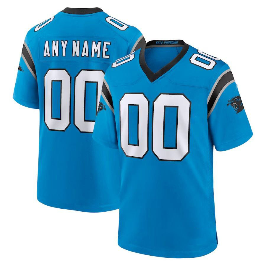 Custom Carolina Panthers 2024 Blue Game American Stitched Football Jersey