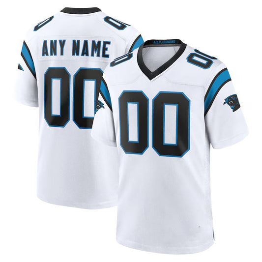 Custom Carolina Panthers 2024 White Game American Stitched Football Jersey