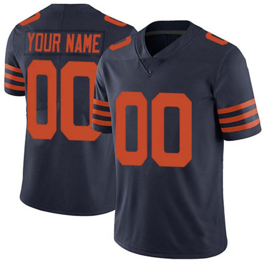 Custom Chicago Bears Navy Throwback Vapor Limited Personalised Football All Stitched Jersey