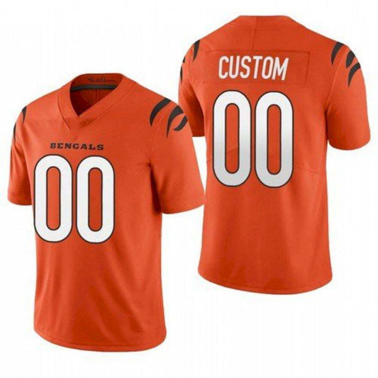 Custom Cincinnati Bengals Orange Vapor Limited Personalised Football All Stitched Jersey
