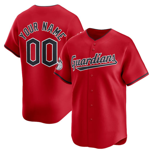 Custom Cleveland Guardians Red Stitched Baseball Jerseys