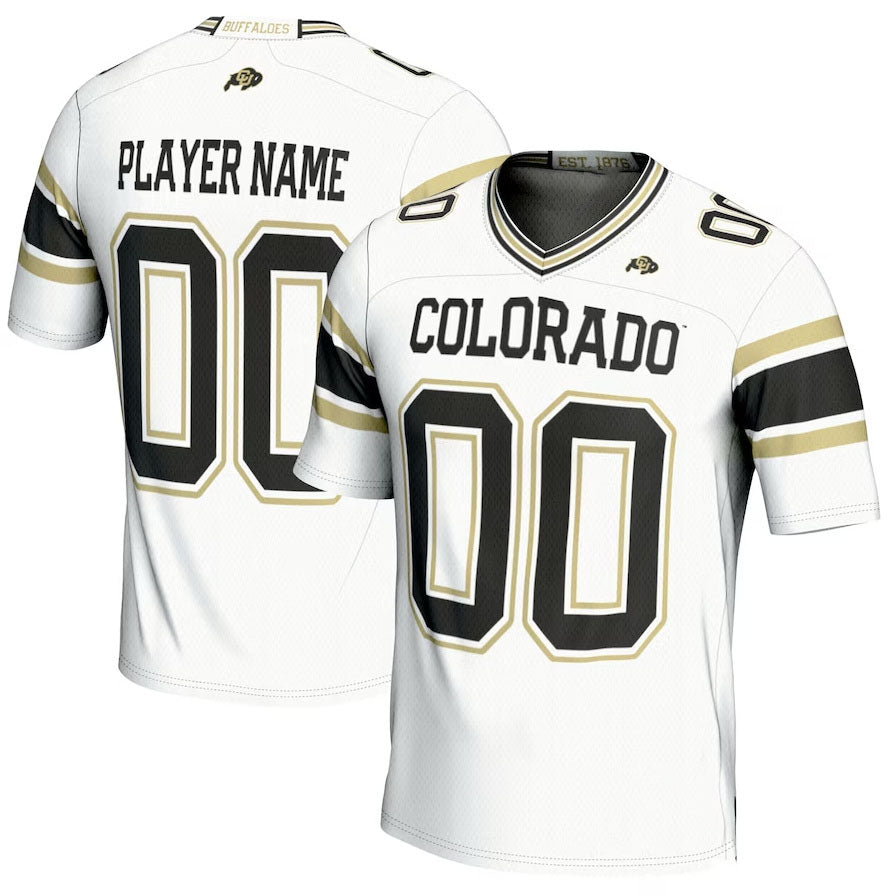 Custom C.Buffaloes GameDay Greats NIL Pick-A-Player Football Jersey - White American College Jerseys