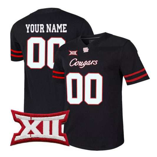 Custom Houston Cougars Name and Number College Football Alternate Black All Stitched Jerseys American College Jerseys Football Jerseys