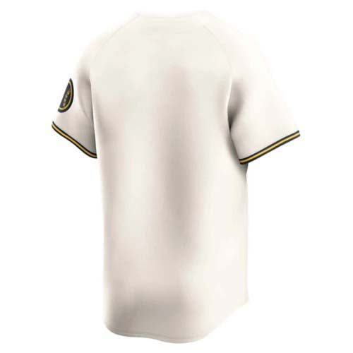 Custom Milwaukee Brewers Cream Home Limited Baseball Jersey