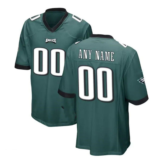 Custom P.Eagles Green Game American Football Stitched Jerseys