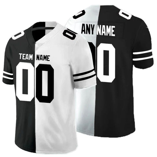 Custom Stitched Any Team TB.Buccaneers Black And White Peaceful Coexisting American jersey Football Jerseys