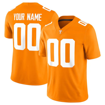 Custom T.Volunteers Football Game Jersey - Tennessee Orange College Jerseys