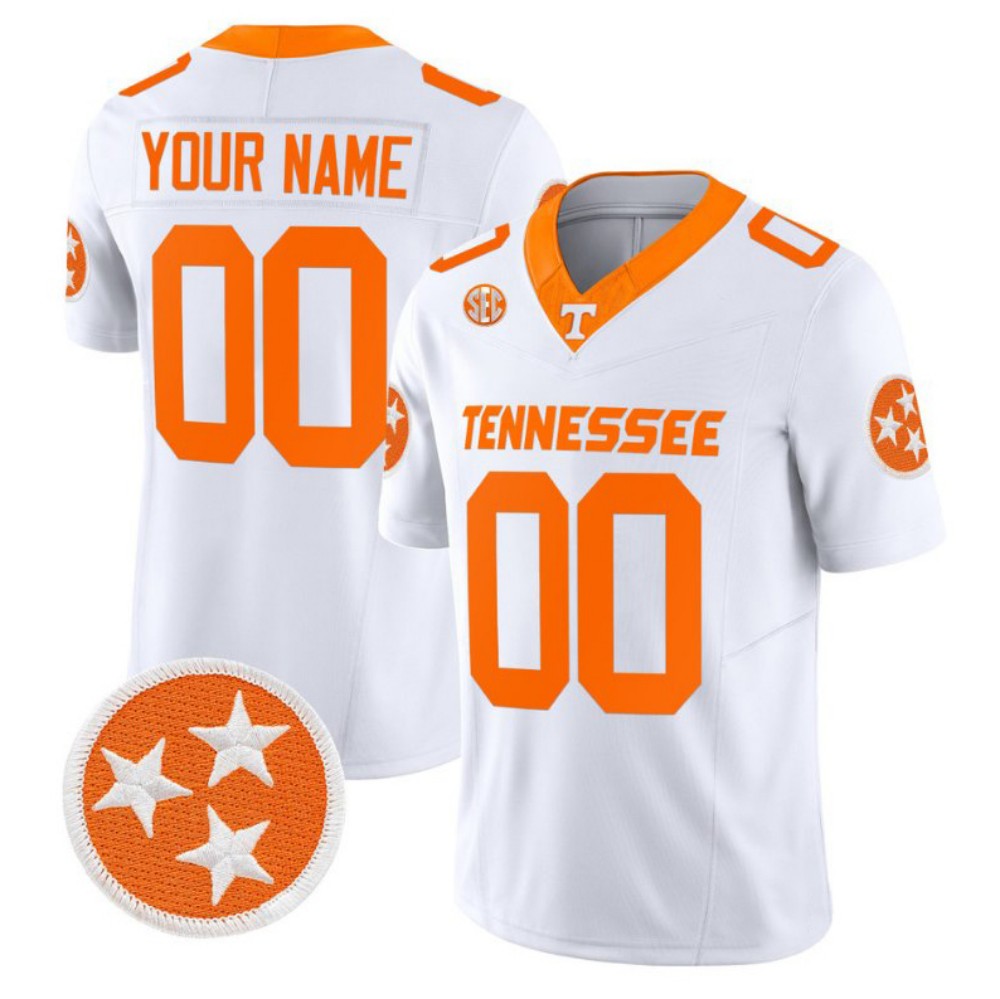 Custom T.Volunteers Name and Number White 2024 F.US.E Vapor Limited Stitched Football College Jerseys