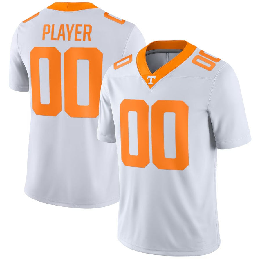 Custom T.Volunteers Pick-A-Player NIL Replica Football Jersey - White College Jerseys