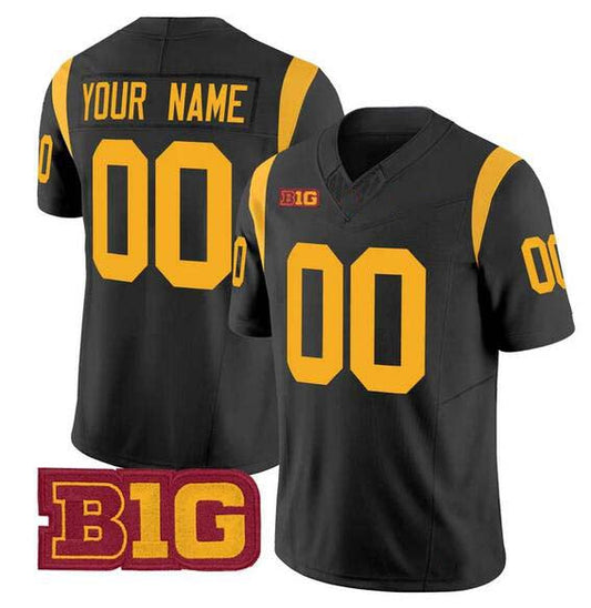 Custom U.Trojans ACTIVE PLAYER Black 2024 F.U.S.E. Vapor Limited Stitched American College Jerseys