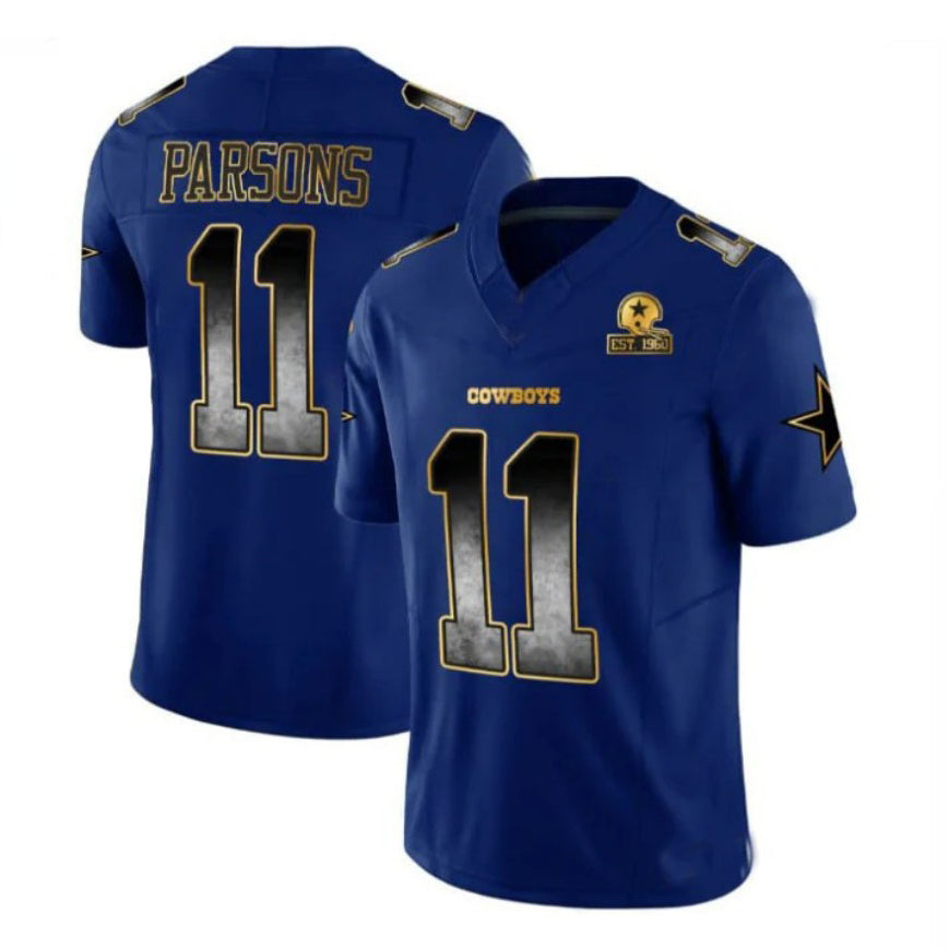 D.Cowboys #11 Micah Parsons Blue Fashion 2024 F.US.E Vapor Limited Stitched American Football Jerseys