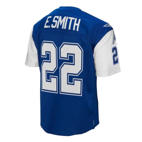 D.Cowboys #22 Emmitt Smith Blue Mitchell and Ness Legacy Throwback Stitched American Football Jerseys