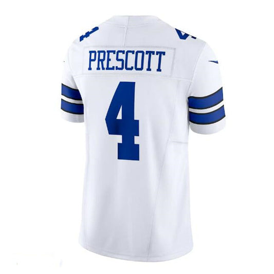 D.Cowboys #4 Dak Prescott Vapor F.U.S.E. Limited Jersey - White Stitched American Football Jerseys
