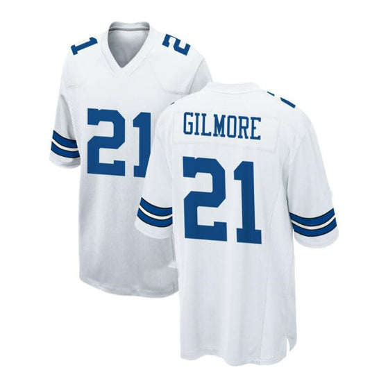 D.Cowboys #21 Stephon Gilmore Game Jersey - White Stitched American Football Jerseys