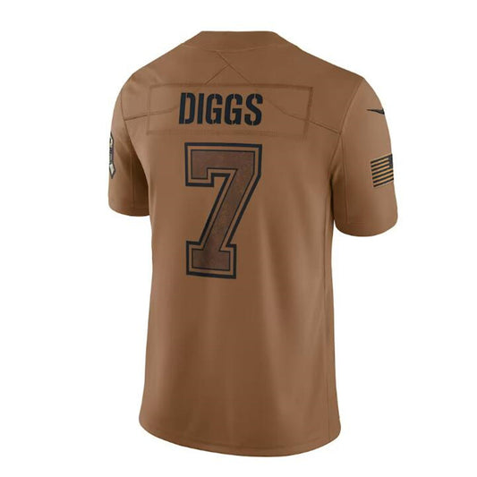 D.Cowboys #7 Trevon Diggs Brown 2023 Salute To Service Limited Jersey Stitched American Football Jerseys