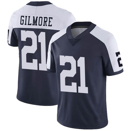 D.Cowboys #21 Stephon Gilmore Navy Blue Thanksgiving Vapor Untouchable Limited Jersey Stitched American Football Jerseys