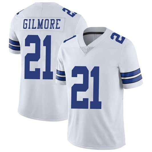 D.Cowboys #21 Stephon Gilmore White Stitched Vapor Untouchable Limited Jersey Stitched American Football Jerseys