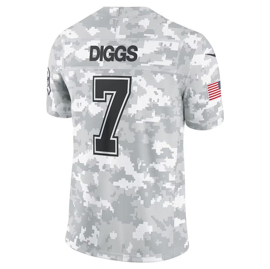 D.Cowboys #7 Trevon Diggs Arctic Camo 2024 Salute to Service Limited Stitched American Football Jerseys