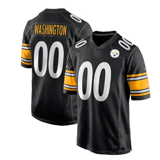 P.Steelers #00 Darnell Washington Pittsburgh Steelers 2023 Draft Pick Game Jersey - Black Stitched American Football Jerseys
