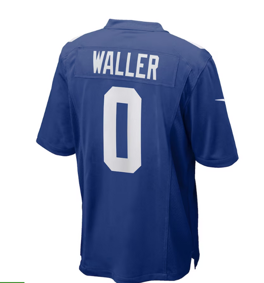 NY.Giants #0 Darren Waller Game Jersey - Royal Stitched American Football Jerseys