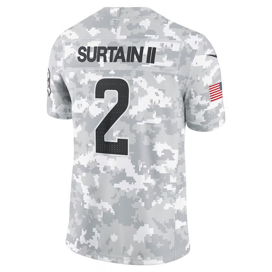 D.Broncos #2 Patrick Surtain II Arctic Camo 2024 Salute to Service Limited Stitched American Football Jerseys