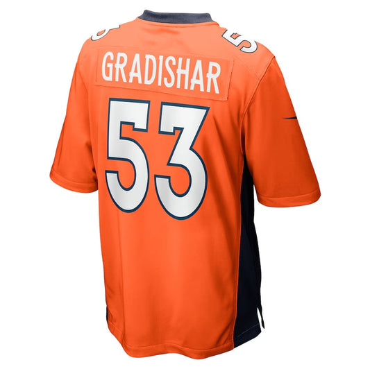 D.Broncos #53 Randy Gradishar Retired Player Game Jersey - Orange American Football Jerseys