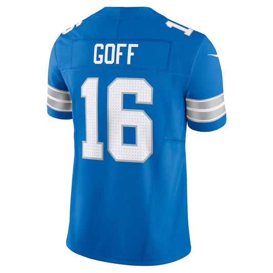D.Lions #16 Jared Goff Vapor F.U.S.E. Limited Jersey - Blue American Football Jerseys
