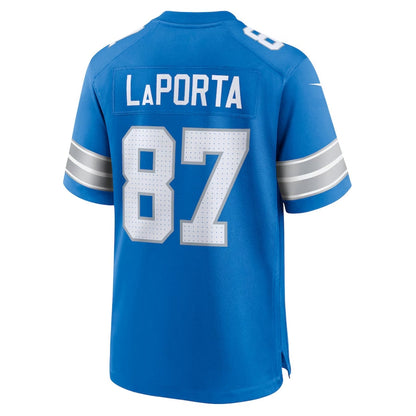 D.Lions #87 Sam LaPorta Game Jersey - Blue American Football Jerseys