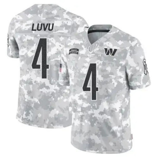 W.Commanders #4 Frankie Luvu Camo 2024 Salute To Service F.U.S.E Limited Stitched American Football Jerseys