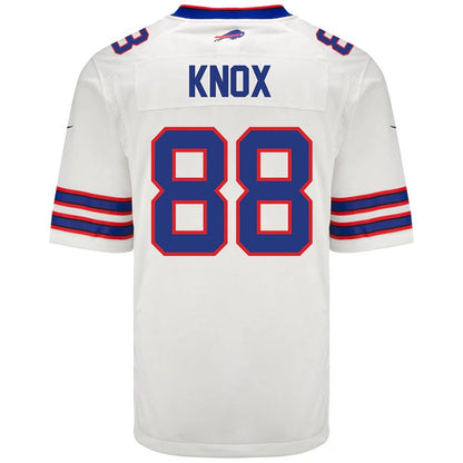 B.Bills #88 Dawson Knox White Aawy Vapor Game American Football Jerseys