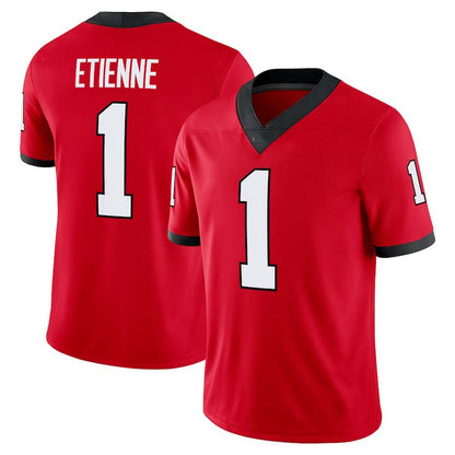 G.Bulldogs #1 Trevor Etienne Red Football Game Stitched American College Jerseys