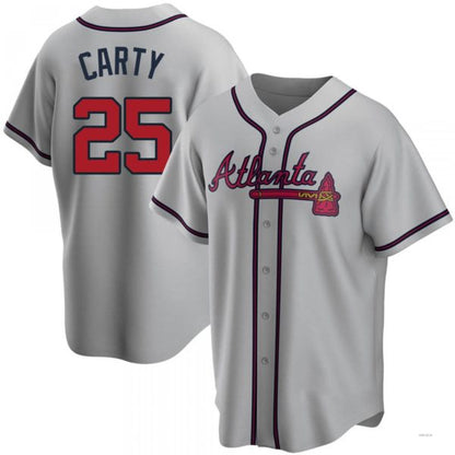 Atlanta Braves #25 Rico Carty Gray Road Jersey Stitches Baseball Jerseys