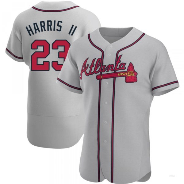 Atlanta Braves #23 Michael Harris II Gray Road Jersey Stitches Baseball Jerseys