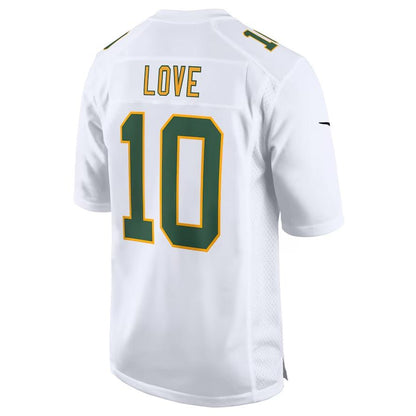 GB.Packers #10 Jordan Love White Fashion Game Jersey Football Jerseys