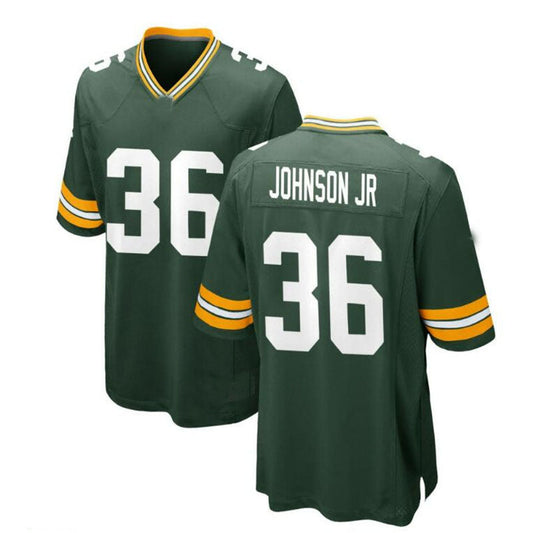 GB.Packers #36 Anthony Johnson Team Game Jersey - Green Stitched American Football Jerseys
