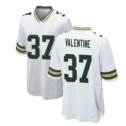 GB.Packers #37 Carrington Valentine Game Jersey - White Stitched American Football Jerseys