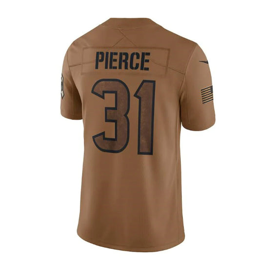 H.Texans #31 Dameon Pierce Brown 2023 Salute To Service Limited Stitched Football American Jerseys