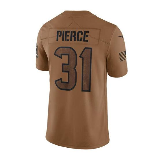 H.Texans #31 Dameon Pierce Brown 2023 Salute To Service Limited Jersey Stitched American Football Jerseys