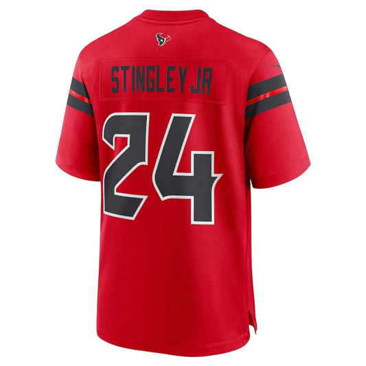 H.Texans #24 Derek Stingley Jr. Alternate Game Jersey - Red American Football Jerseys