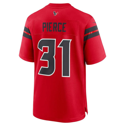 H.Texans #31 Dameon Pierce Alternate Game Jersey - Red Football Jerseys