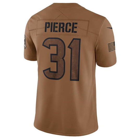 H.Texans #31 Dameon Pierce Brown Game Jersey Stitched American Football Jerseys
