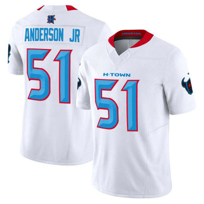 H.Texans #51 Will Anderson Jr. White Stitched 2024 Vapor F.U.S.E. Limited Jersey