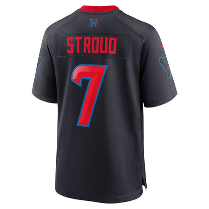 H.Texans #7 C.J. Stroud White Light Blue Stitched 2024 Vapor F.U.S.E. Limited Jersey