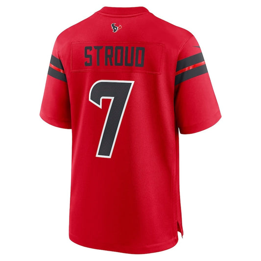 H.Texans #7 C.J. Stroud Game Jersey - Red American Football Jerseys