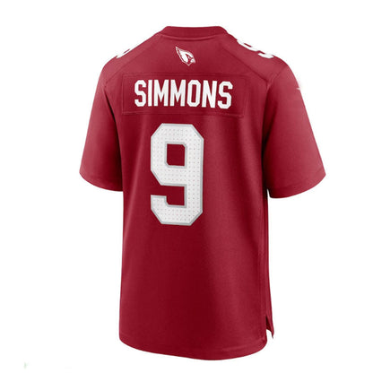 A.Cardinal #9 Isaiah Simmons Game Player Jersey - Cardinal Stitched American Football Jerseys