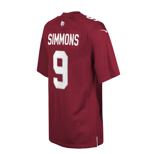 A.Cardinal #9 Isaiah Simmons Game Player Jersey - Cardinal Stitched American Football Jerseys