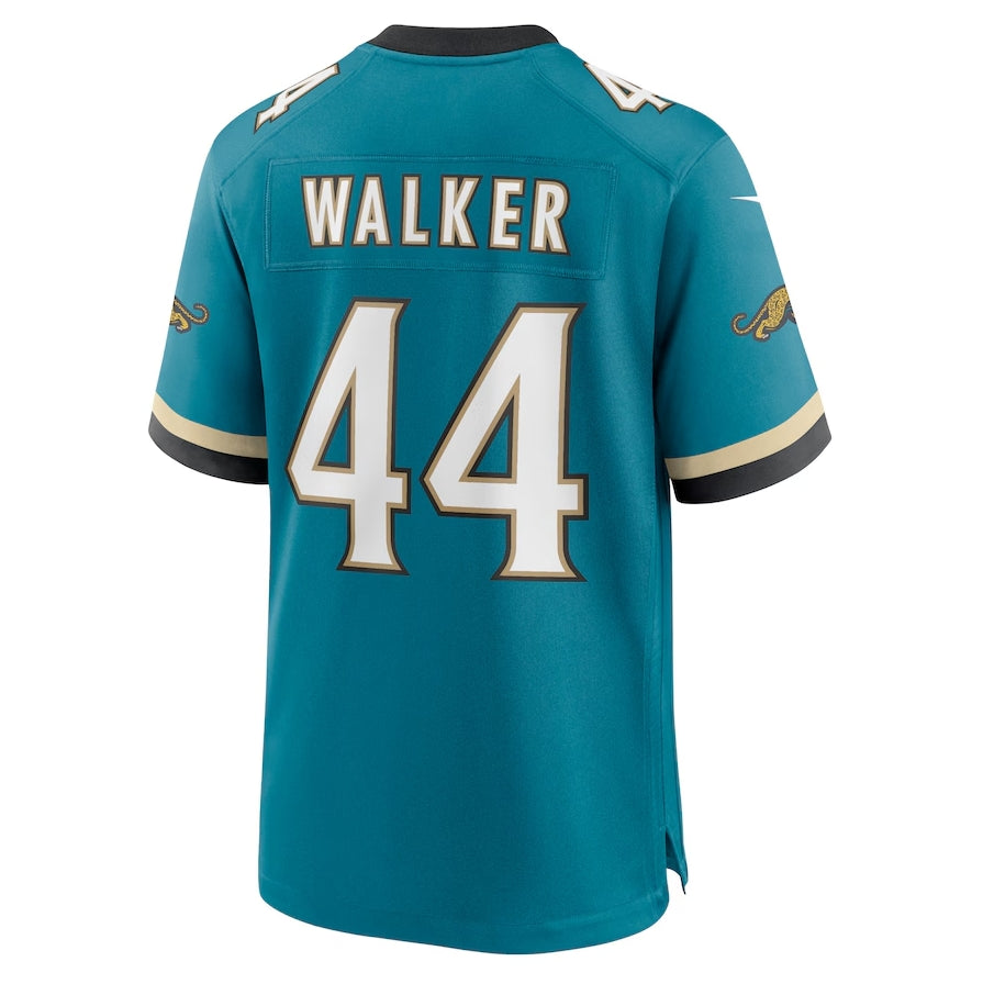 J.Jaguars #44 Travon Walker Prowler Throwback Player Game Jersey - Teal Football Jerseys