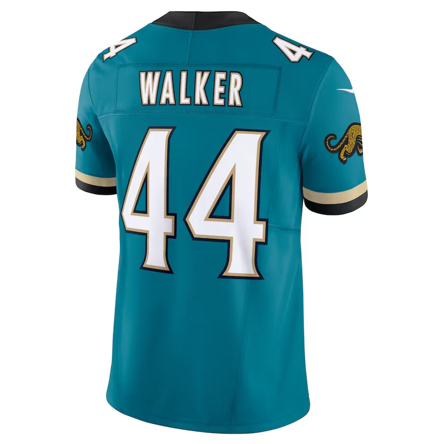 J.Jaguars #44 Travon Walker Prowler Throwback Vapor F.U.S.E. Limited Jersey - Teal Football Jerseys