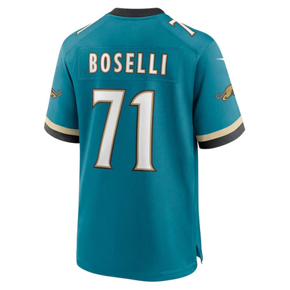 J.Jaguars #71 Tony Boselli Prowler Throwback Retired Player Game Jersey - Teal Football Jerseys