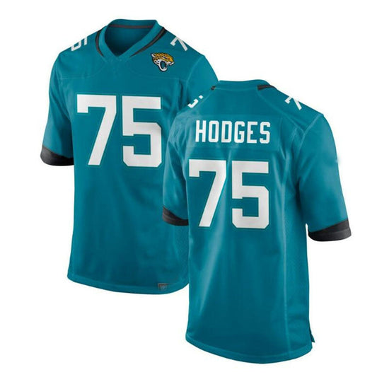 J.Jaguars #75 Cooper Hodges Alternate Game Jersey - Teal Stitched American Football Jerseys